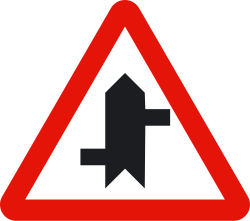 Intersección en T (frente)