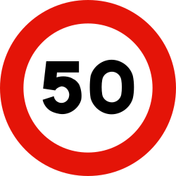 Velocidad máxima 50 km/h