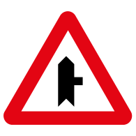 Intersección peligrosa (dcha.)