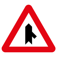 Intersección en T (dcha.)