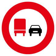 Prohibido adelantar — camiones