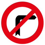 Prohibido girar a la derecha