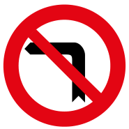 Prohibido girar a la izquierda