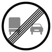 Fin prohibición adelantar camiones