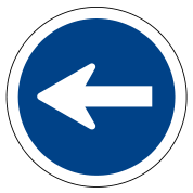 Dirección obligatoria — izquierda