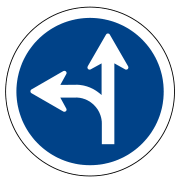 Dirección — recto o izquierda