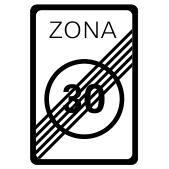 Fin de zona 30